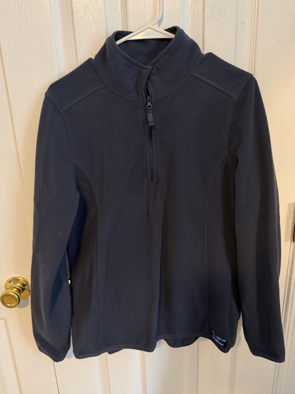 LL Bean Women's Large Polyester Navy Blue Long Sleeve Jacket